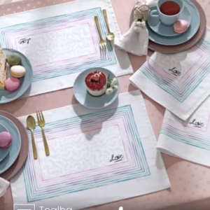 Jogo Americano Döhler 4 peças Renova Love 45X31 cm