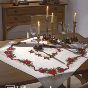 Centro de Mesa Döhler Athenas Natal 105 medidas 78X78 cm
