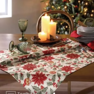 Centro de Mesa Döhler Celebra Natal 106 medidas 78X78 cm