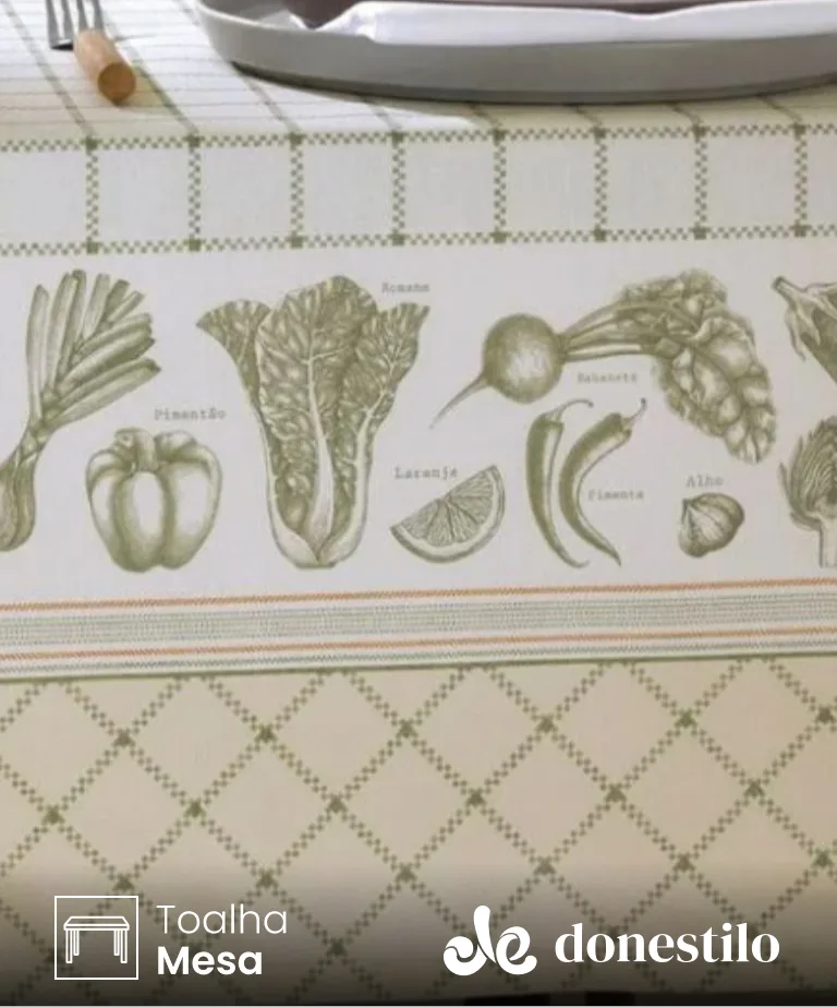 Toalha de Mesa Quadrada 4 lugares Renova Charlotte 1,40X1,40 m Döhler