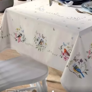 Toalha de Mesa Quadrada Döhler 4 lugares Renova Jardim 1,40X1,40 m
