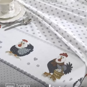 Toalha de Mesa Quadrada Döhler 4 lugares Renova Lia 1,40X1,40 m