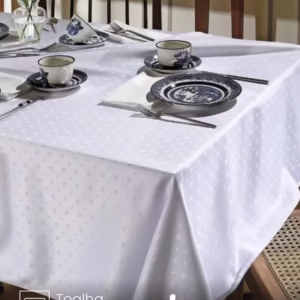 Toalha de Mesa Quadrada Döhler 4 lugares Requinte II TJ5796 1,40X1,40 m