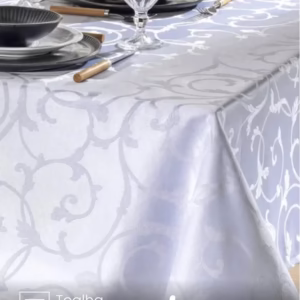 Toalha de Mesa Quadrada Döhler 4 lugares Requinte II TJ6205 1,40X1,40 m