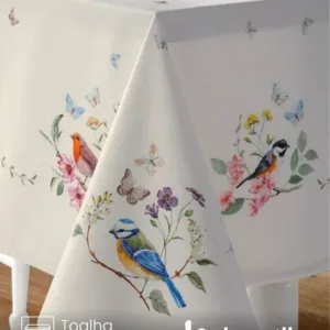 Toalha de Mesa Quadrada Döhler 6 a 8 lugares Jardim 1,80X1,80 m