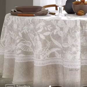 Toalha de Mesa Redonda 6 a 8 lugares Renova Alana 1,80 m Döhler