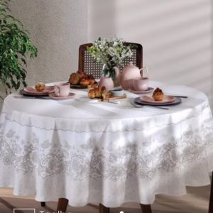 Toalha de Mesa Redonda Döhler 6 a 8 lugares Renova Aurora 1,80 m