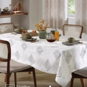 Toalha de Mesa Retangular Döhler 6 lugares Athenas Martin 1,40X2,10 m