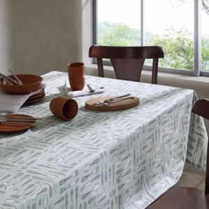 Toalha de Mesa Retangular Döhler 8 lugares Athenas Ellie 1,60X2,50 m