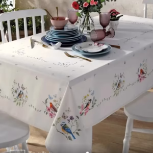 Toalha de Mesa Retangular Döhler 8 lugares Renova Jardim 1,60X2,70 m