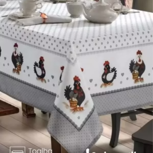 Toalha de Mesa Retangular Döhler 8 lugares Renova Lia 1,60X2,70 m