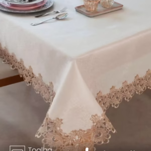 Toalha de Mesa Retangular Jolitex 8 lugares Veneza 1,60X3m