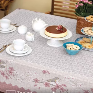 Toalha de Mesa Retangular Lepper 8 lugares Campos 1,55X2,50 m