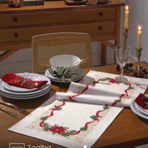 Trilho de Mesa Döhler Athenas Natal 105 medidas 35X1,00 m