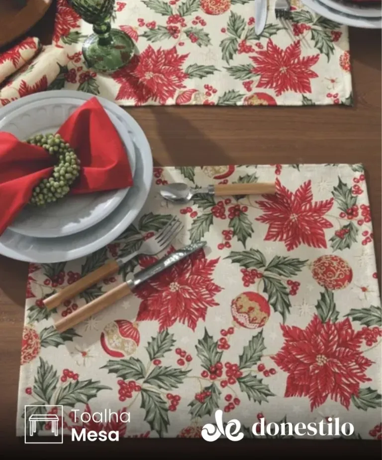 Lugar Americano Celebra Natal 106 medidas 45X35 cm Döhler em Passa-Vinte MG
