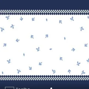 Trilho de Mesa Athenas Folhas 35X1,00 m Döhler