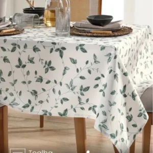 Toalha de Mesa Quadrada Athenas Botanica 01 - 1,40x1,40 M Dohler