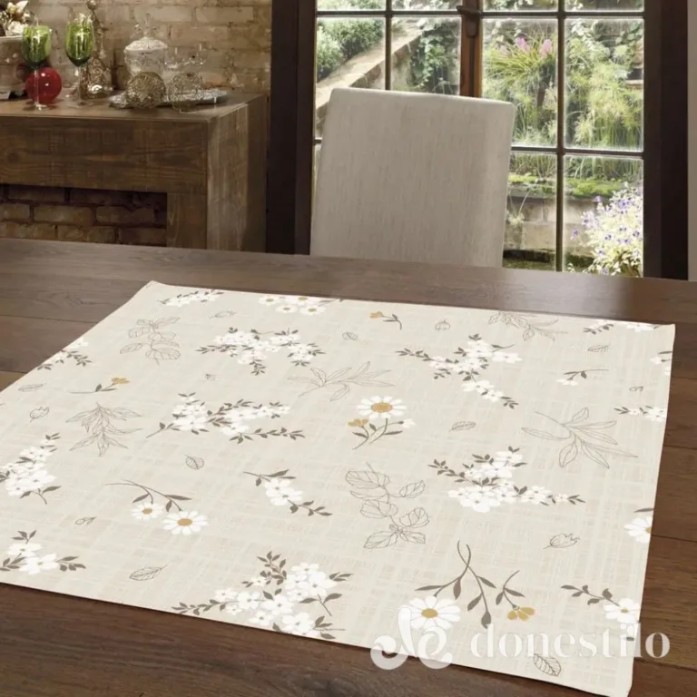 Centro de Mesa Athenas Esmeralda 78X78 cm Döhler em Passa-Vinte MG