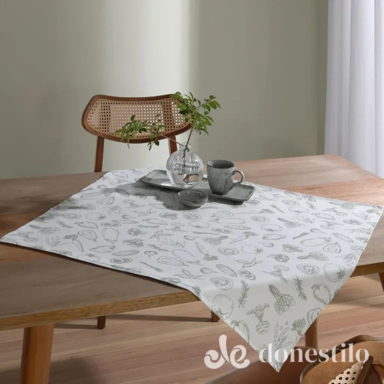 Centro de Mesa Athenas Legumes 78X78 cm Döhler em Passa-Vinte MG