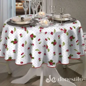 Toalha de Mesa Redonda Athenas Iolanda 1,60 m Döhler