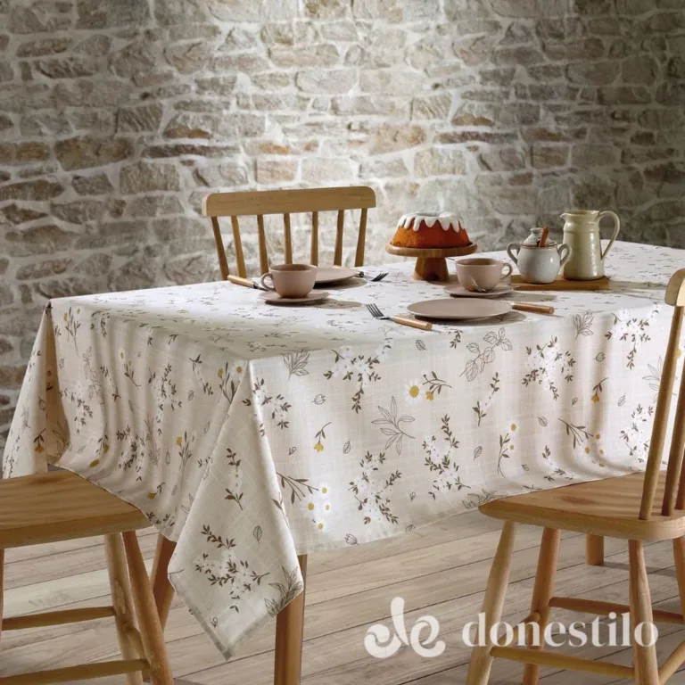 Toalha de Mesa Retangular Athenas Esmeralda 1,40×2,10 m Döhler em Passa-Vinte MG