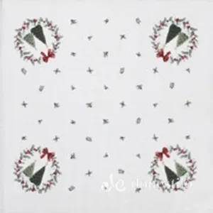 Toalha de Mesa Döhler Clean Renova Estampado Digital 1,80m x 1,80m Natal 126