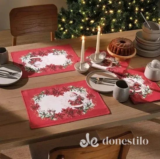 Jogo Americano Döhler Clean Renova Estampado Digital c/ 4 Peças 45x31cm Natal 122 em Rio Branco AC