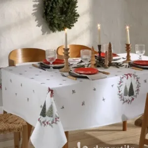 Toalha de Mesa Döhler Clean Renova Estampado Digital 1,40m x 2,10m Natal 126