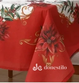 Toalha de Mesa Döhler Clean Renova Estampado Digital 1,40m x 1,40m Natal 122 em Rio Branco AC