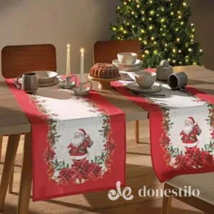 Trilho de Mesa Döhler Clean Renova Estampado Digital 45×1,60m Natal 122