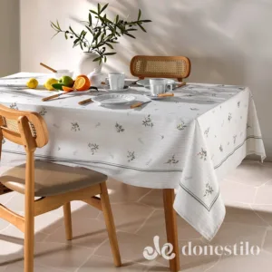 Toalha de Mesa Döhler Clean Amélia D – Retangular 8 Lugares com 1,60m x 2,70m