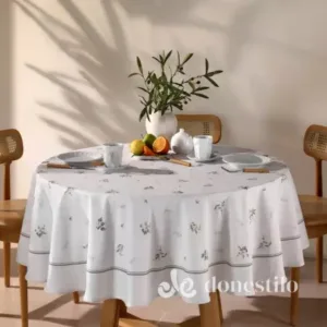 Toalha de Mesa Redonda Döhler Clean Amélia D com 1,80m