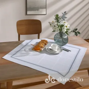 Toalha centro de Mesa Döhler Clean Renova Ciel D com 78X78cm