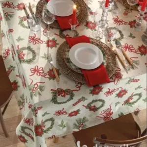 Toalha de Mesa Redonda Celebra Estampado 1,60m Natal 121 Döhler