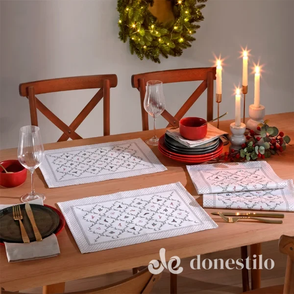Jogo Americano Döhler Clean Renova Estampado Digital c/ 4 Peças 45x31cm Natal 127 Jogo Americano Döhler Clean Renova Estampado Digital c/ 4 Peças 45x31cm Natal 127