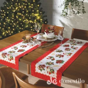 Trilho de Mesa Athenas Estampado Döhler 35x100m Natal 119
