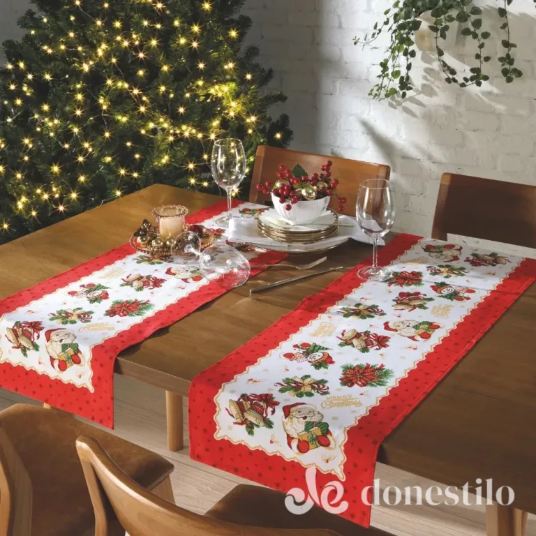 Trilho de Mesa Athenas Estampado Döhler 35x100m Natal 119 em Governador Eugênio Barros MA