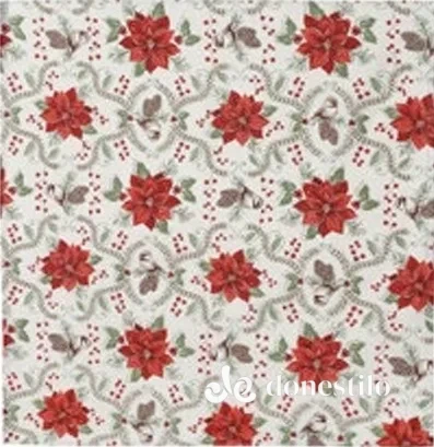 Toalha Centro de Mesa Celebra Estampado Döhler 78x78xm Natal 128 em Água Branca PI