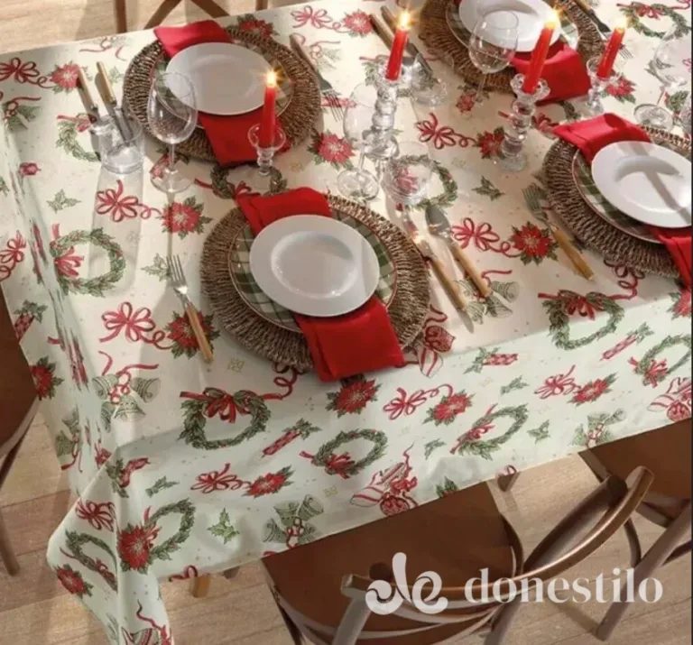 Toalha de Mesa Celebra Estampado Döhler 160x240m Natal 121 em Eliseu Martins PI