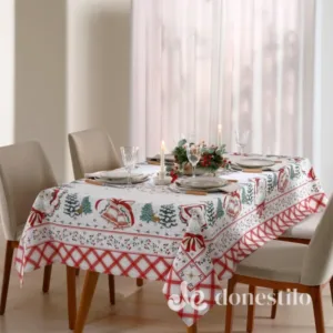Toalha de Mesa Redonda Athenas Estampado 1,60m Natal 125 Döhler