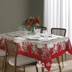 Toalha de Mesa Athenas Estampado 78x78cm Natal 120 Döhler