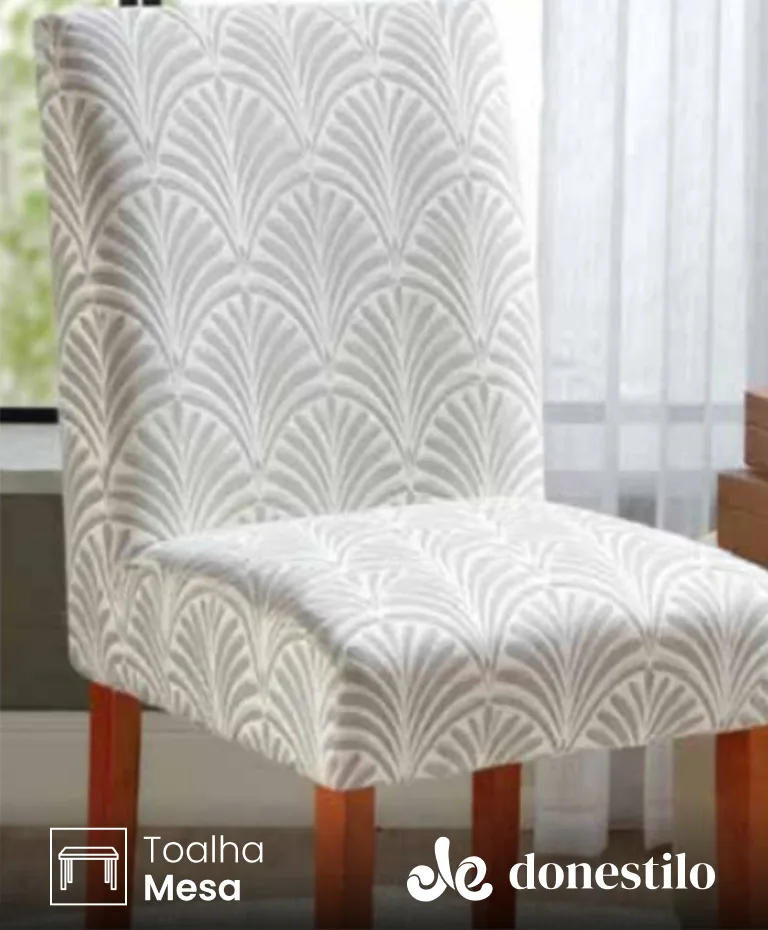 Capa de Cadeira Estampada Geométrica 40X60 cm Jolitex Capa de Cadeira Estampada Geométrica 40X60 cm Jolitex