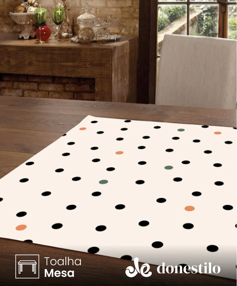 Centro de Mesa Athenas Menu 78X78 cm Döhler Centro de Mesa Athenas Menu 78X78 cm Döhler