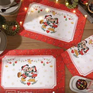Jogo Americano Döhler Renova 4 peças Mickey e Minnie15D 45X31 cm