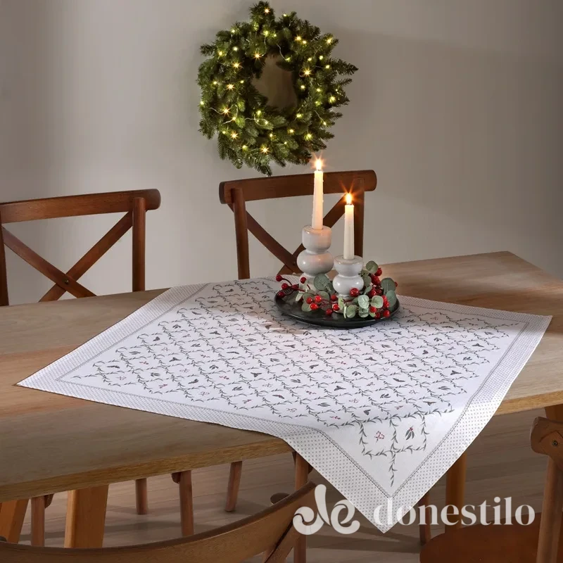 Toalha de Mesa Döhler Clean Renova Estampado Digital 78x78cm Natal 127 Toalha de Mesa Döhler Clean Renova Estampado Digital 78x78cm Natal 127