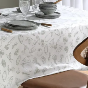 Toalha de Mesa Quadrada Athenas Legumes 1,40X1,40 m Döhler