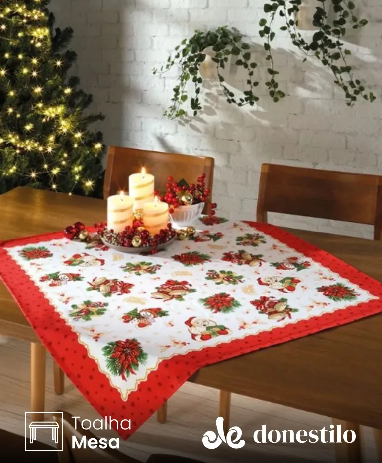 Centro de Mesa Döhler Athenas Natal 111 medidas 78X78 cm Centro de Mesa Döhler Athenas Natal 111 medidas 78X78 cm