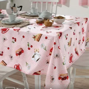 Toalha de Mesa Quadrada Döhler 4 lugares Athenas Ivana 1,40X1,40 m