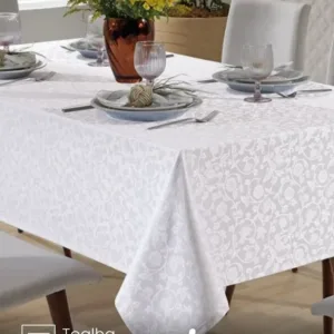 Toalha de Mesa Quadrada Döhler 4 lugares Requinte II TJ5040 1,40X1,40 m