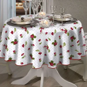 Toalha de Mesa Redonda Athenas Iolanda 1,60 m Döhler